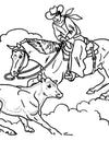 Cutting Horse Coloring Page
