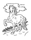 Welsh Cob Coloring Page