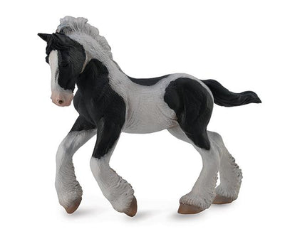 Black & White Piebald Gypsy Foal Model Breyer