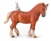 Draft Horse with Cat Model Breyer 