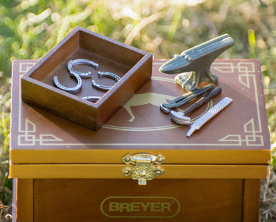 Farrier with Blacksmith Tools 8" Figure Model Breyer