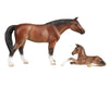 Stablemates Bay Horse & Foal Model Breyer 