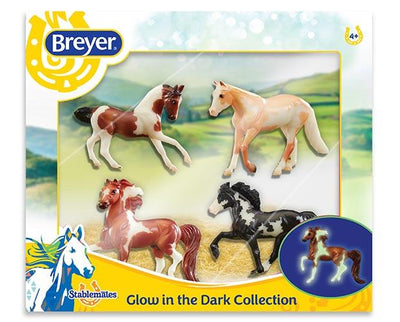Stablemates Glow in the Dark 4-Horse Set Model Breyer