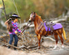 Western Horse and Rider in the woods
