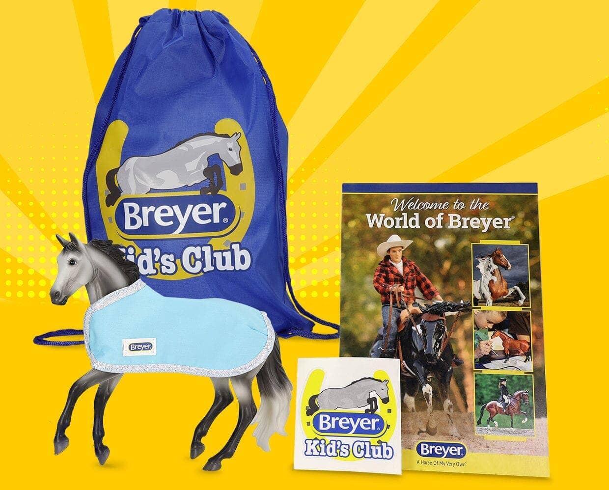 Breyer Kid’s Club Deluxe Gift Set | Grey Sporthorse | Retired