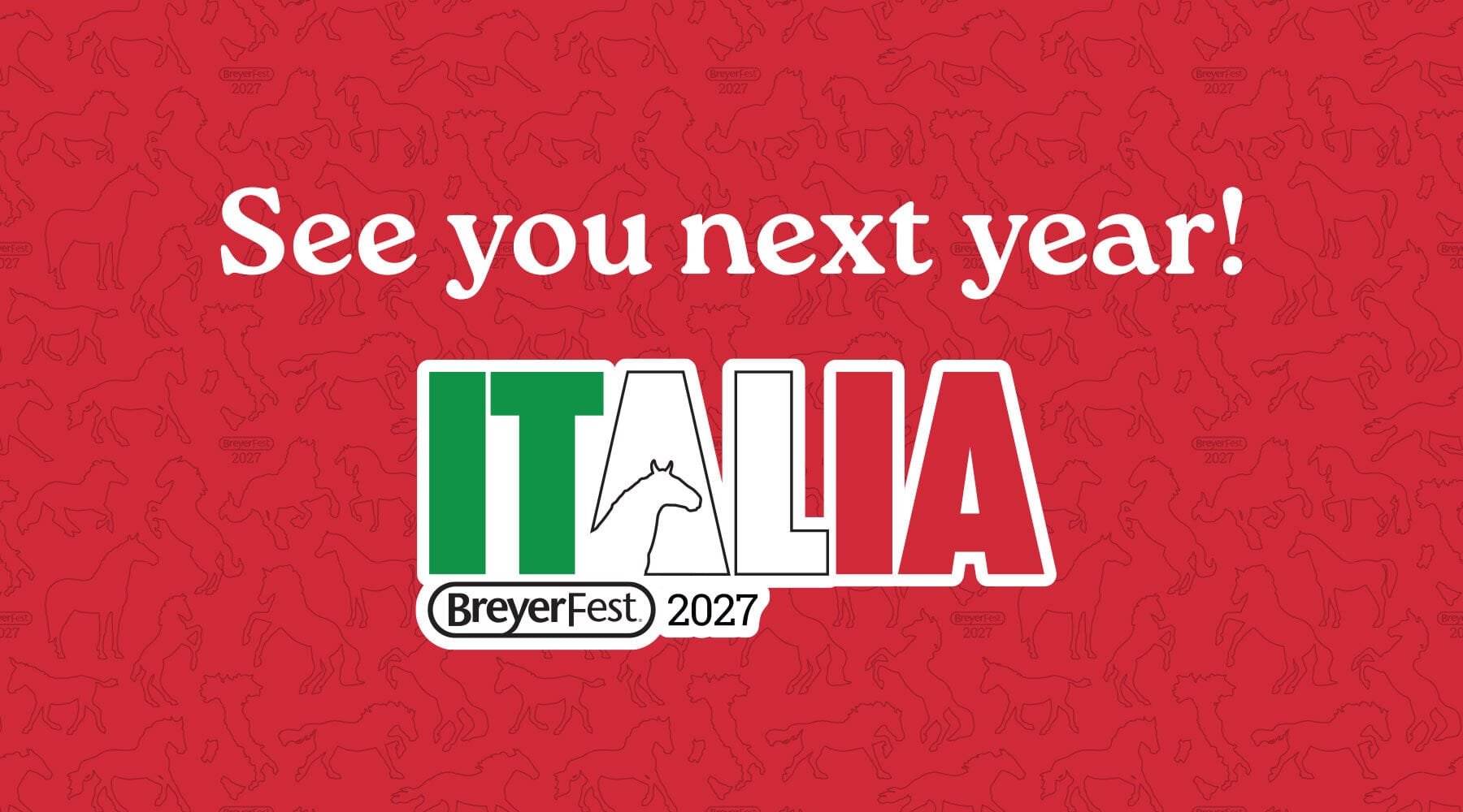 BreyerFest 2027: Italia!