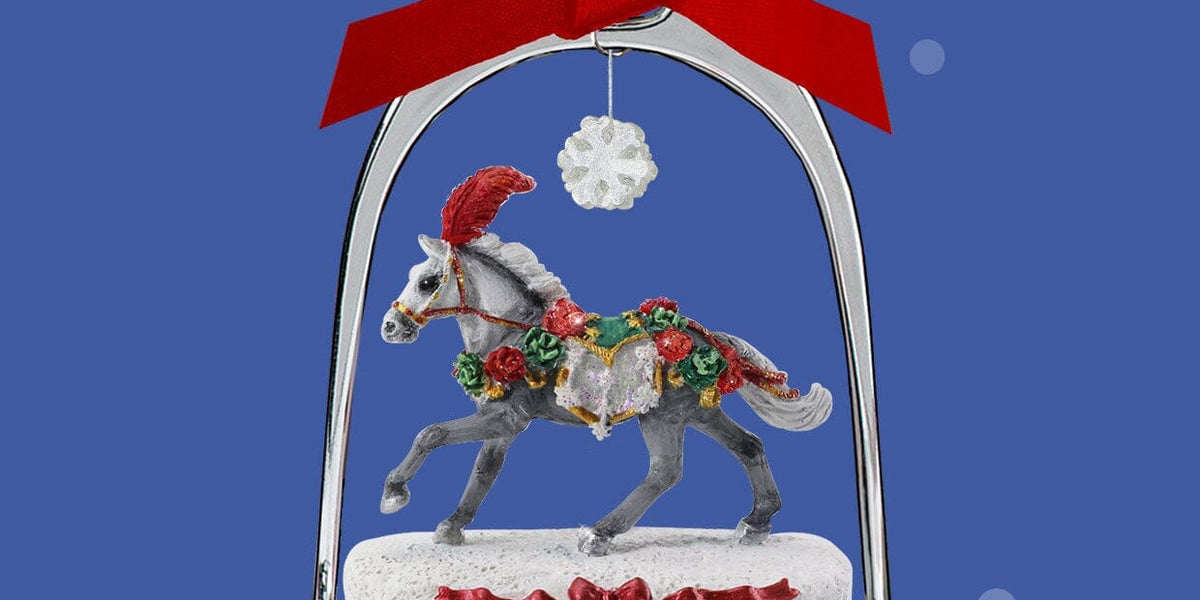Christmas in Bloom | 2025 Stirrup Ornament | Retired  Breyer NEW Christmas in Bloom 2025 Holiday Flash Traditional Model Horse main image 0