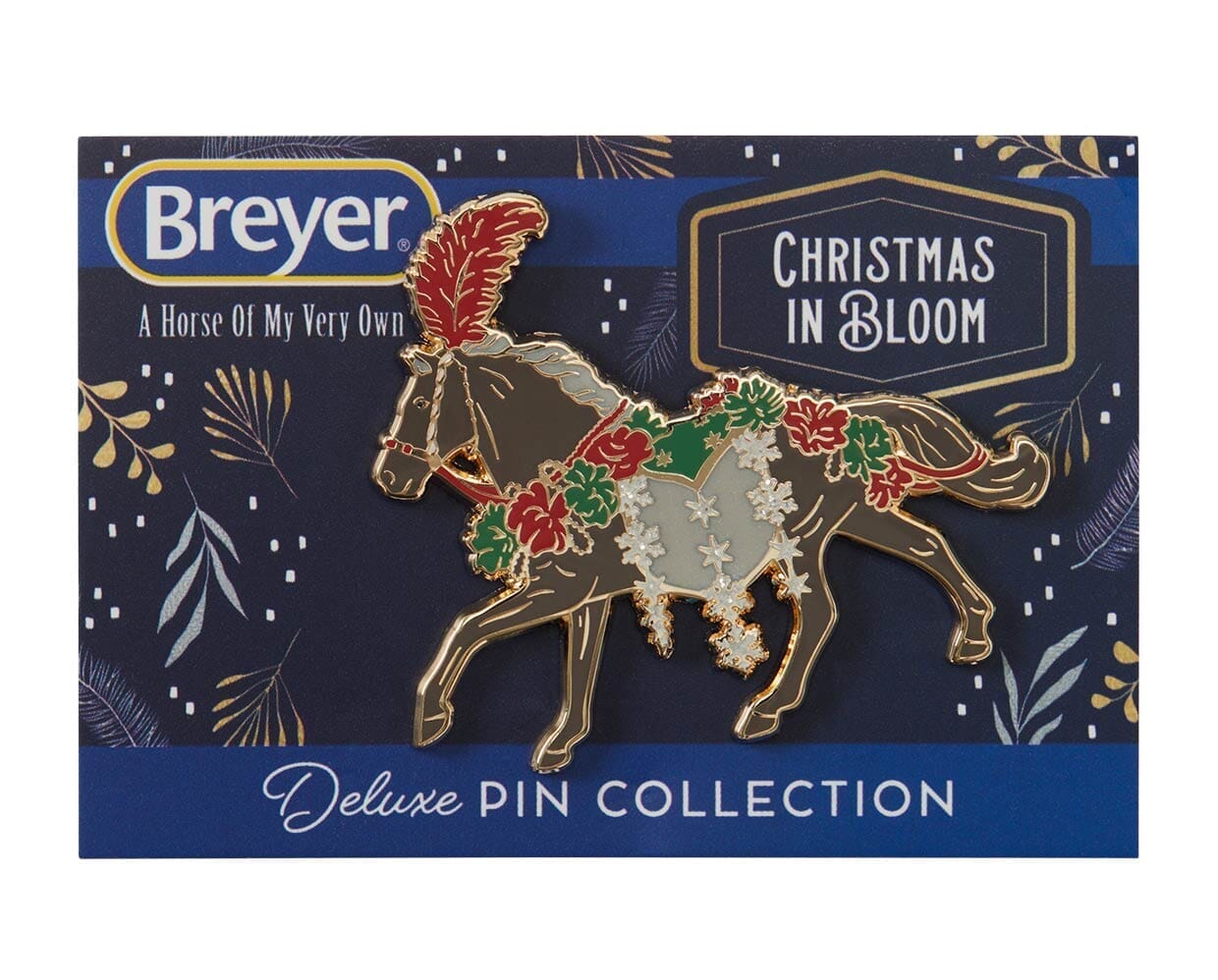 Christmas in Bloom Deluxe Enamel Pin | Retired
