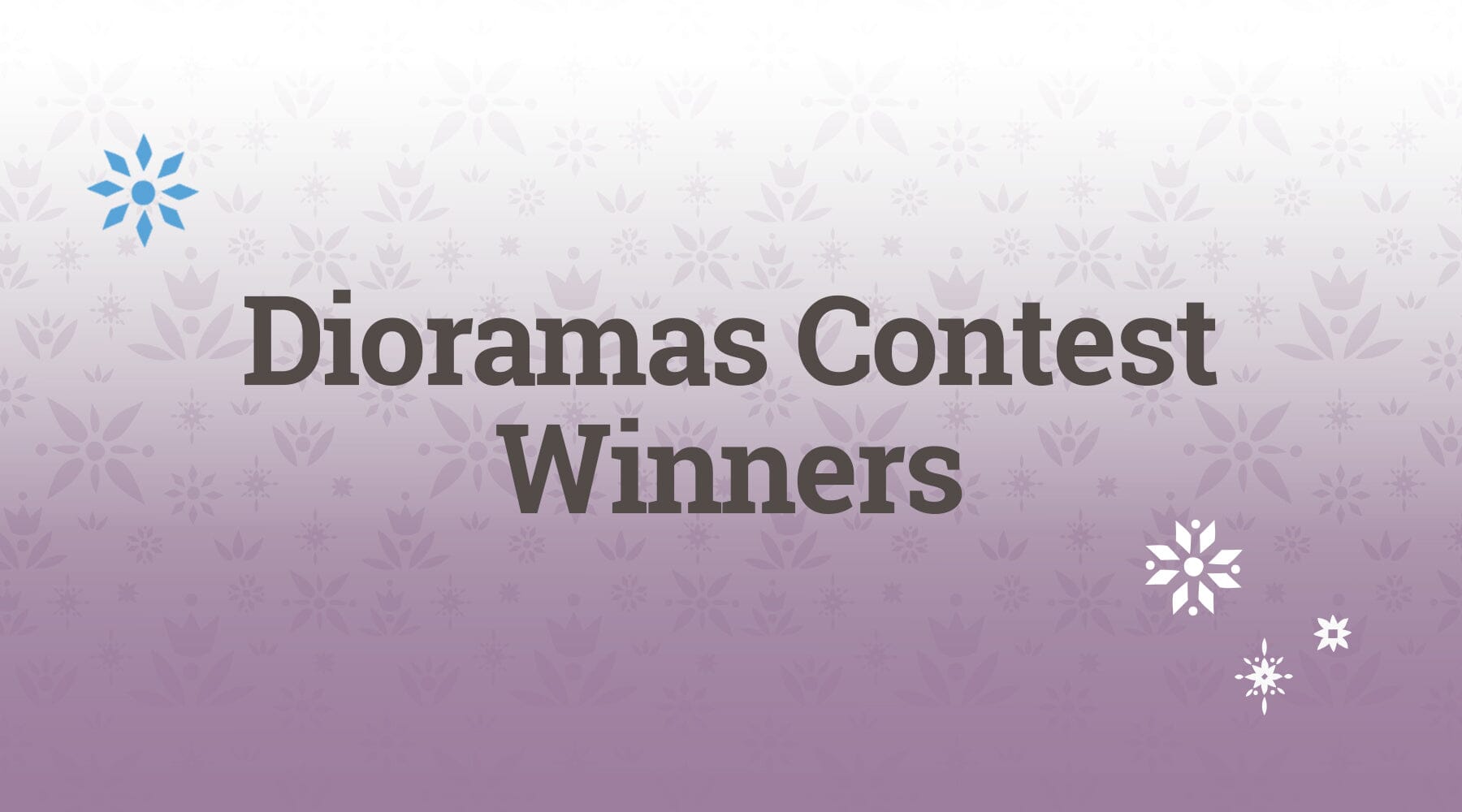Diorama Contest Winners!