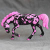Fun with Breyer Painting Kits: Splatter Rubber Cement Horses!