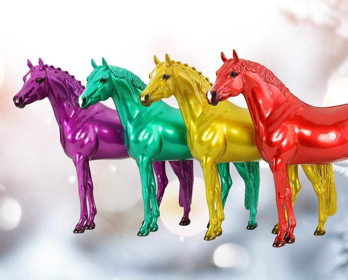 未使用BREYER ホリデーホース 2010 フィギュア 箱付 Gabriel | Christmas Morning Surprise | Retired — BreyerHorses.com