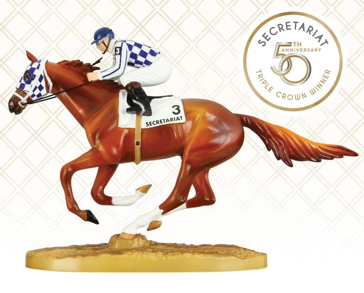 Secretariat | 50th Anniversary Figurine with Jockey | BreyerFest 2023 | Retired