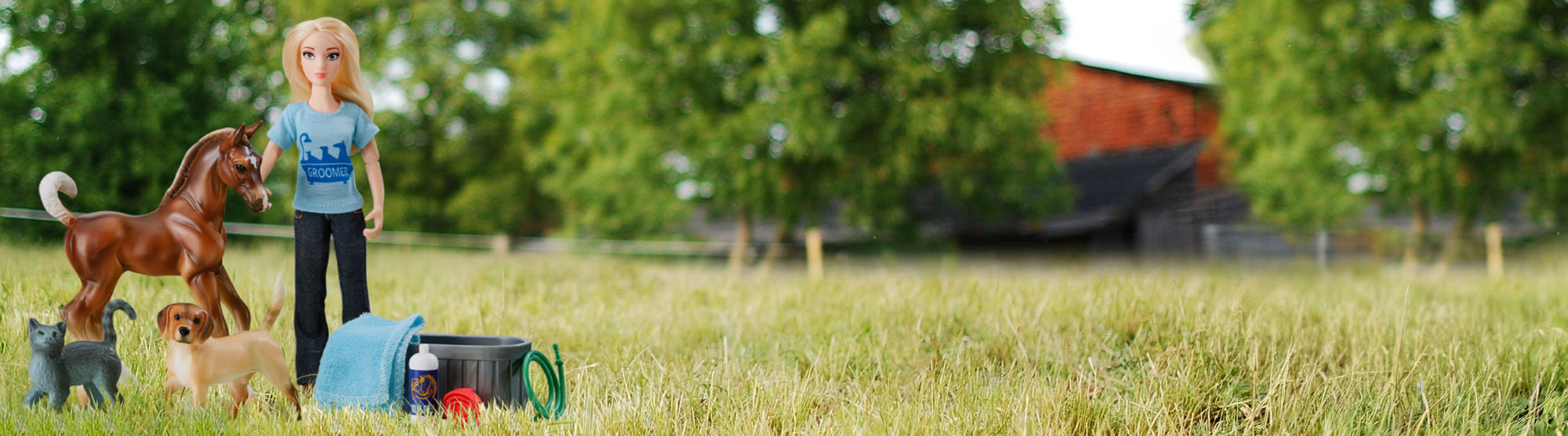 Save 15% on Playsets - featuring Breyer's Pet Groomer Set