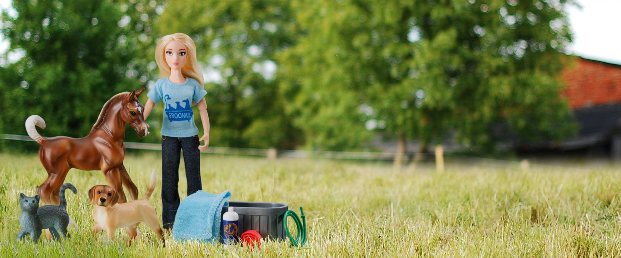 Save 15% on Playsets - featuring Breyer's Pet Groomer Set