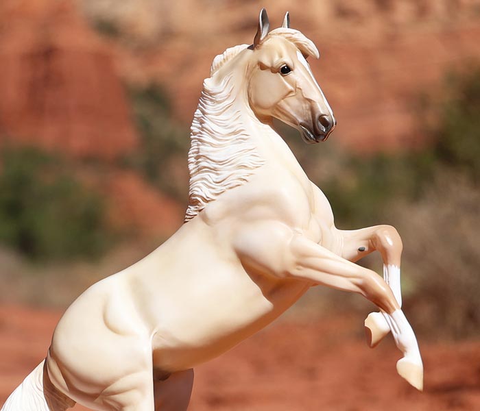 National Just Because Day - A Breyer model rearing in the desert