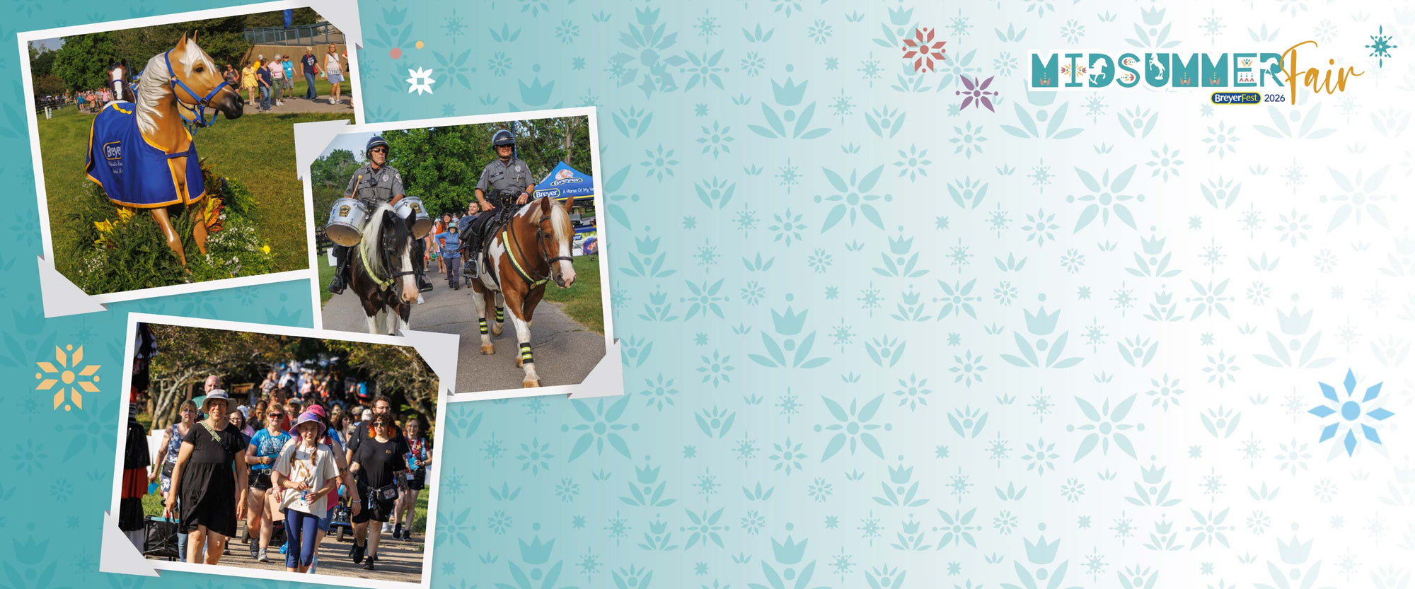 Welcome to BreyerFest - featuring BreyerFest attendees entering the Kentucky Horse Park