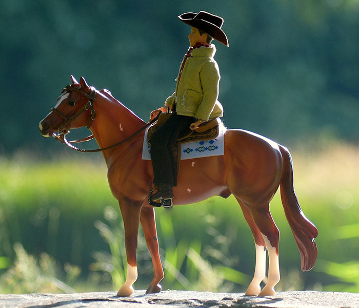 Breyer Autumn Sale - Save $15 on $75 Purchase - featuring a model with rider