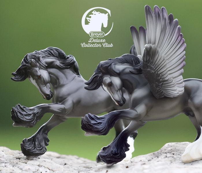 The 2027 Deluxe Collector Club Stablemate - Petrichor, shown in both variations
