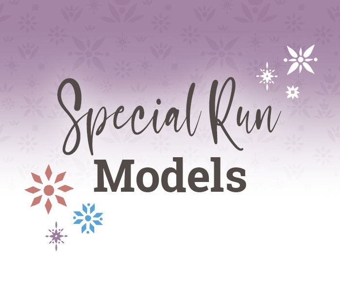 Special Run Models written on a fading purpue background - BreyerFest 2026