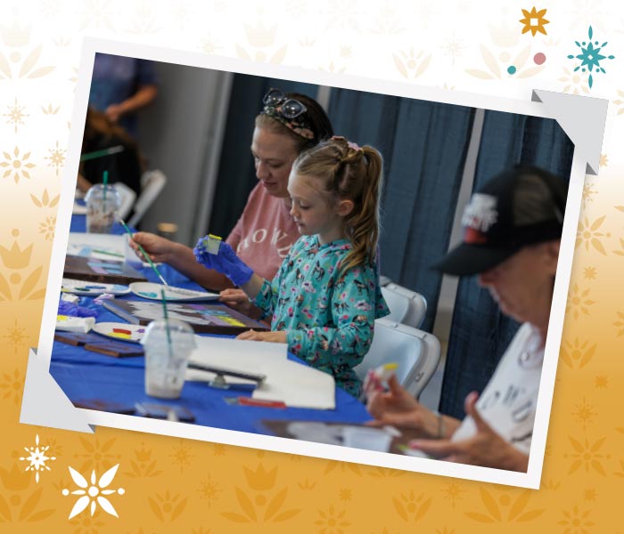 BreyerFest Workshops! - participants painting at BreyerFest