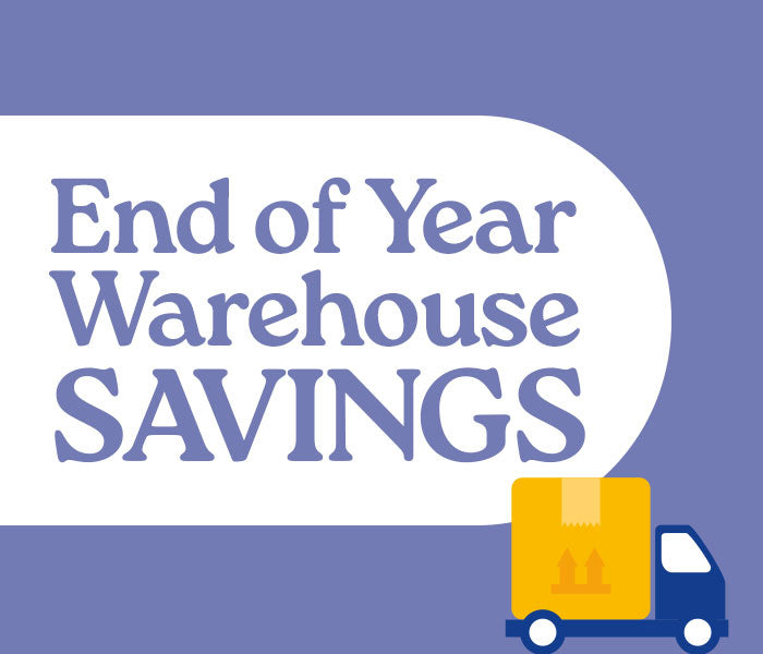 End-of-year warehouse sale - Save up to 70%