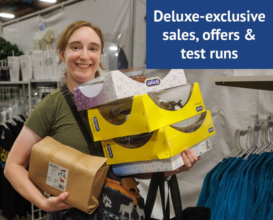 Deluxe member exclusive sales, offers and test runs