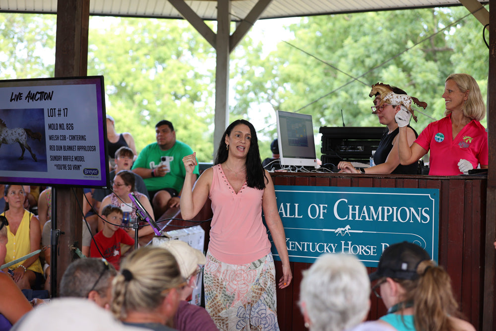 The Auction at BreyerFest in the Hall of Champions