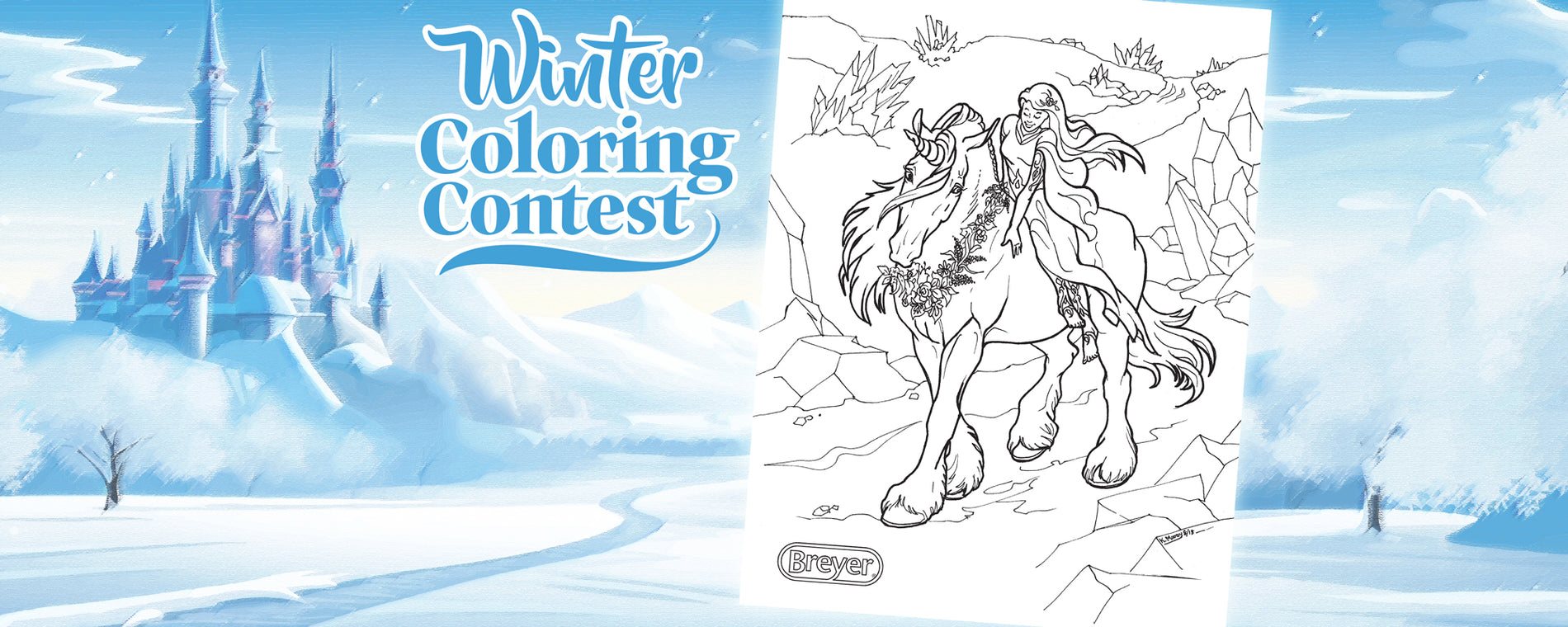 Breyer Winter 2024/2025 Coloring Contest