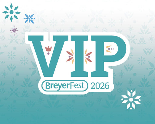BreyerFest VIP Ticket with blue-green background