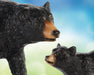 Black Bear and Cub Set headshot in a colorful background