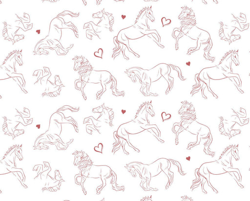 Breyer Horse Lounge Pants | Adult Sizes - close up of pattern