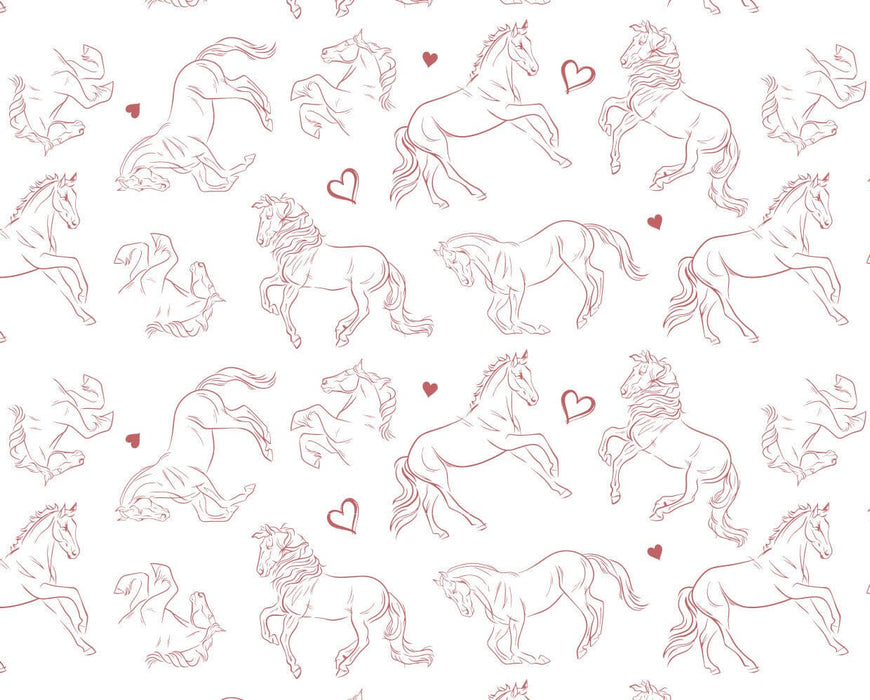 Breyer Horse Lounge Pants | Adult Sizes - close up of pattern