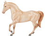Champagne Quarter Horse Cross on a white background facing left