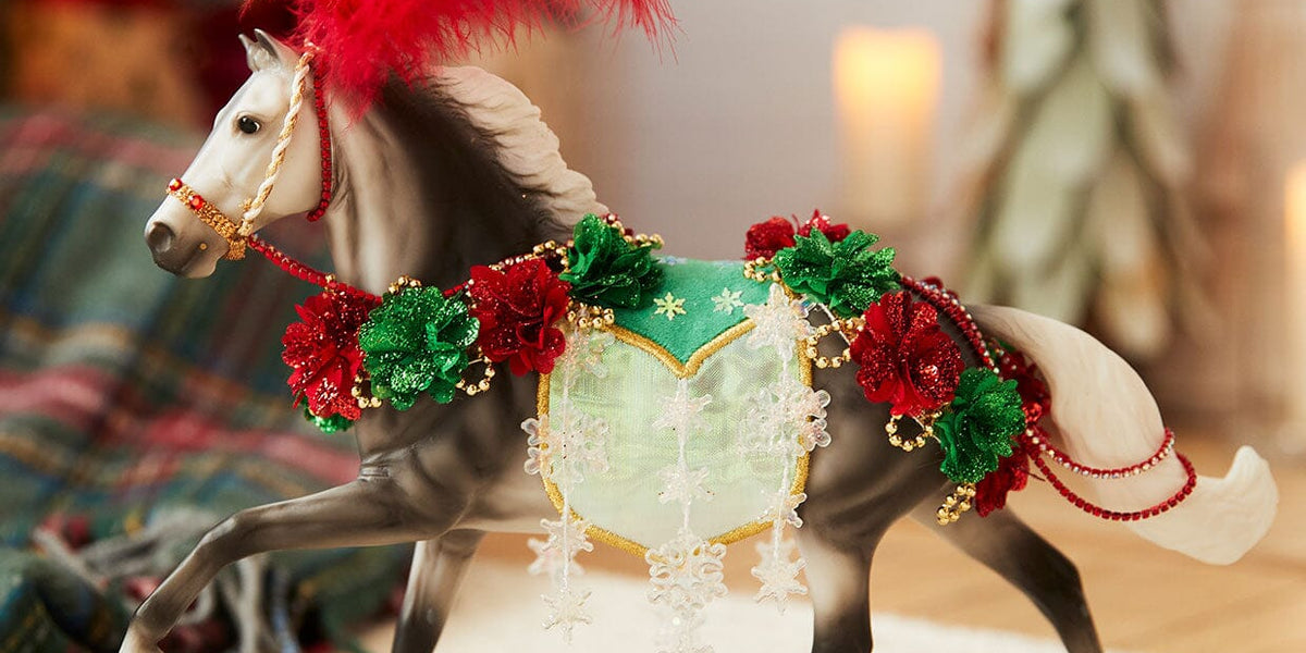 【希少】Breyer 乗馬クリスマスホース christmas-in-bloom-2025-