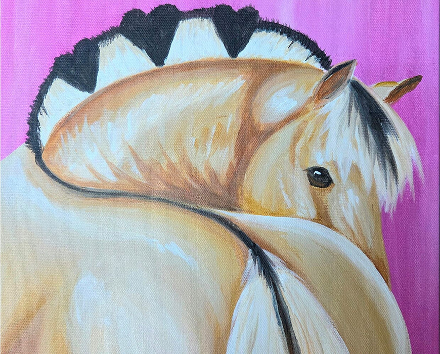 Coffee & Canvases workshop painting