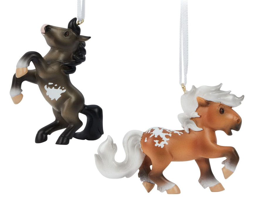Fireheart & Mauvelous | 2026 Mini Ornament Set - both models facing opposite directions
