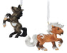 Fireheart & Mauvelous | 2026 Mini Ornament Set - both models facing opposite directions