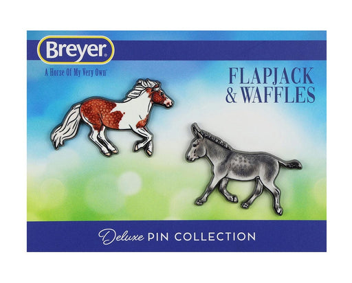Flapjack & Waffles Deluxe Enamel Pin Set on baker packaging