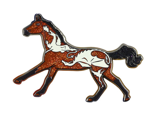 Fuego 2026 Halloween Horse Pin on white background