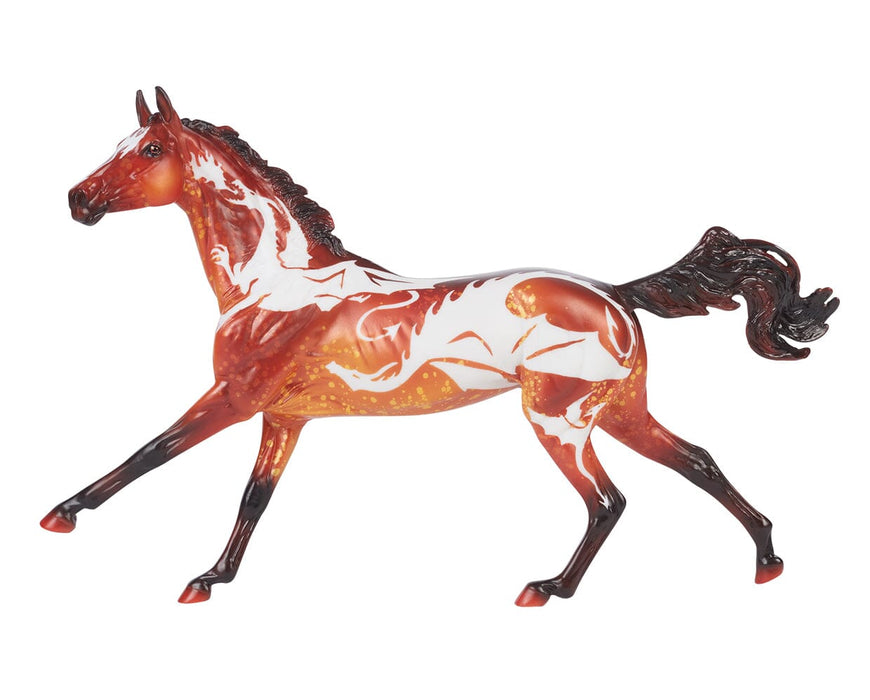 Fuego | Halloween Horse - facing left on a white background