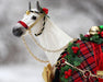 Holiday Homecoming | 2026 Holiday Horse - close up of head on a snowy background