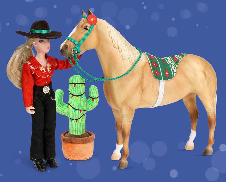 Holiday Trail Ride | 2025 Holiday Play Set on a Blue background