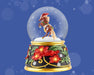 Joy of the Season | 2025 Musical Snow Globe on blue background