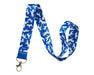 Lanyard | White Horses on Blue Background