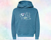 Breyer Love & Hope Youth Size Blue Hoodie with Unicorns