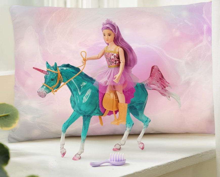 Lyra | Unicorn Rider & Tack - shown with Sapphira