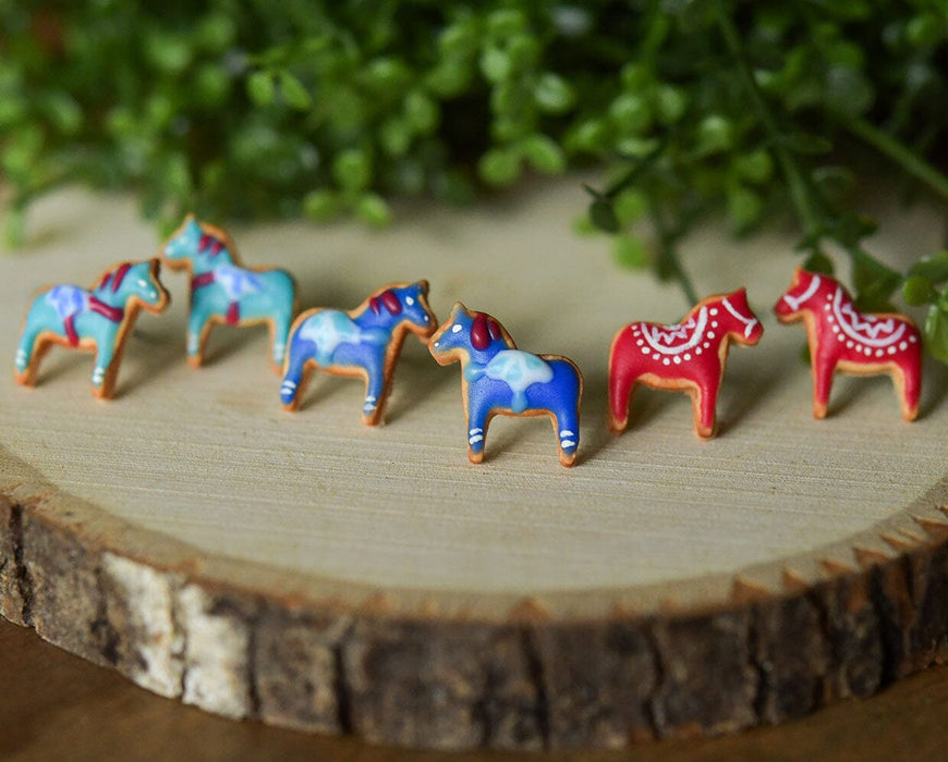 Mini Dala Horse Earrings Workshop project