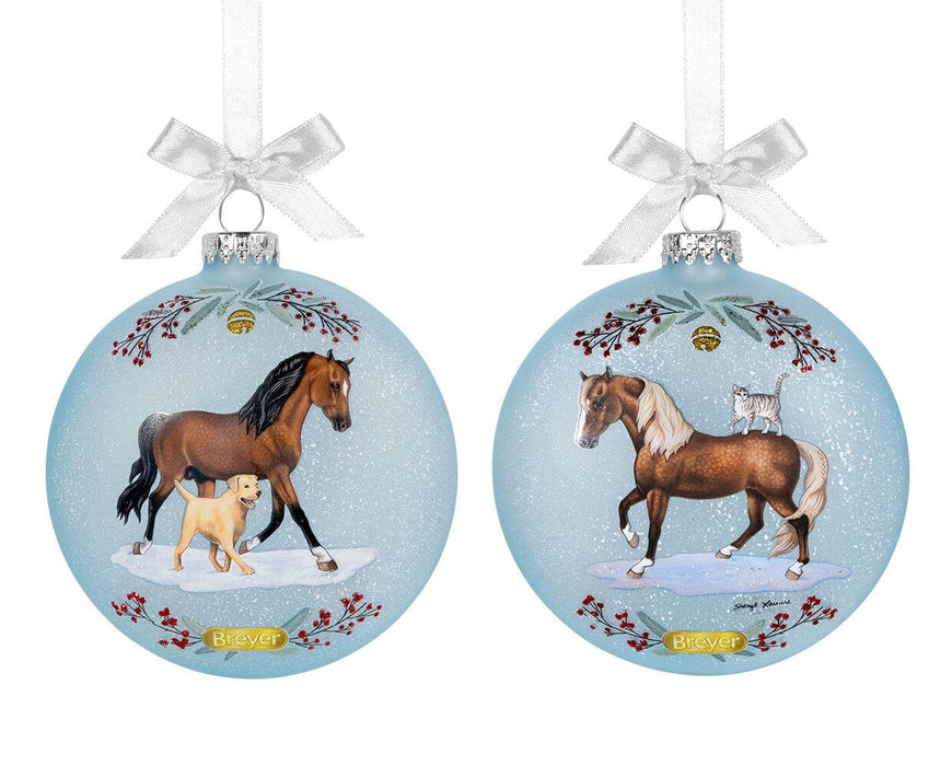 Morgan & Friends | 2025 Artist Signature Ornament on white background