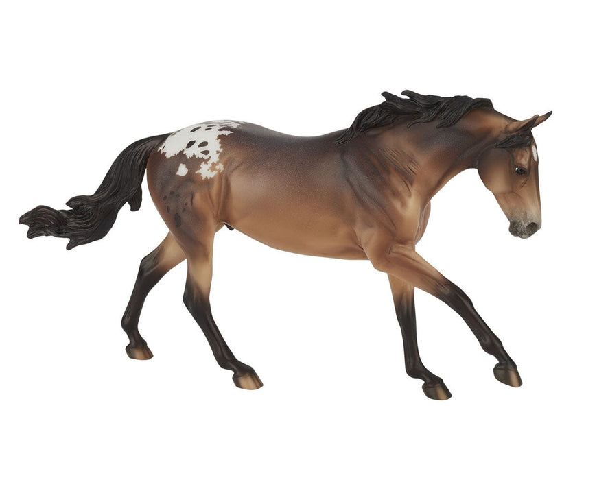 Mr. Shining Gun Breyer Model on a white background facing right