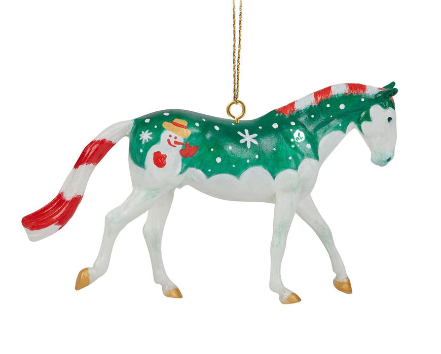 Paint Your Own Horse | 2026 Ornament Craft Kit - a finished painted model on a white background